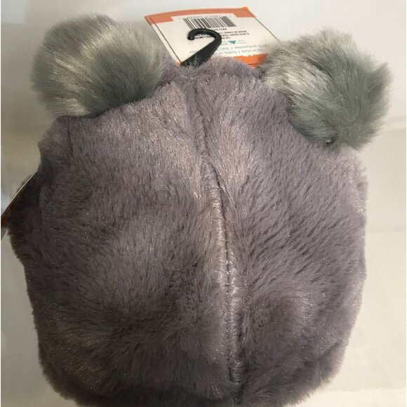 Monkey Bars Plush Bear Hat 100% Polyester One Size Grey - Picture 2 of 7